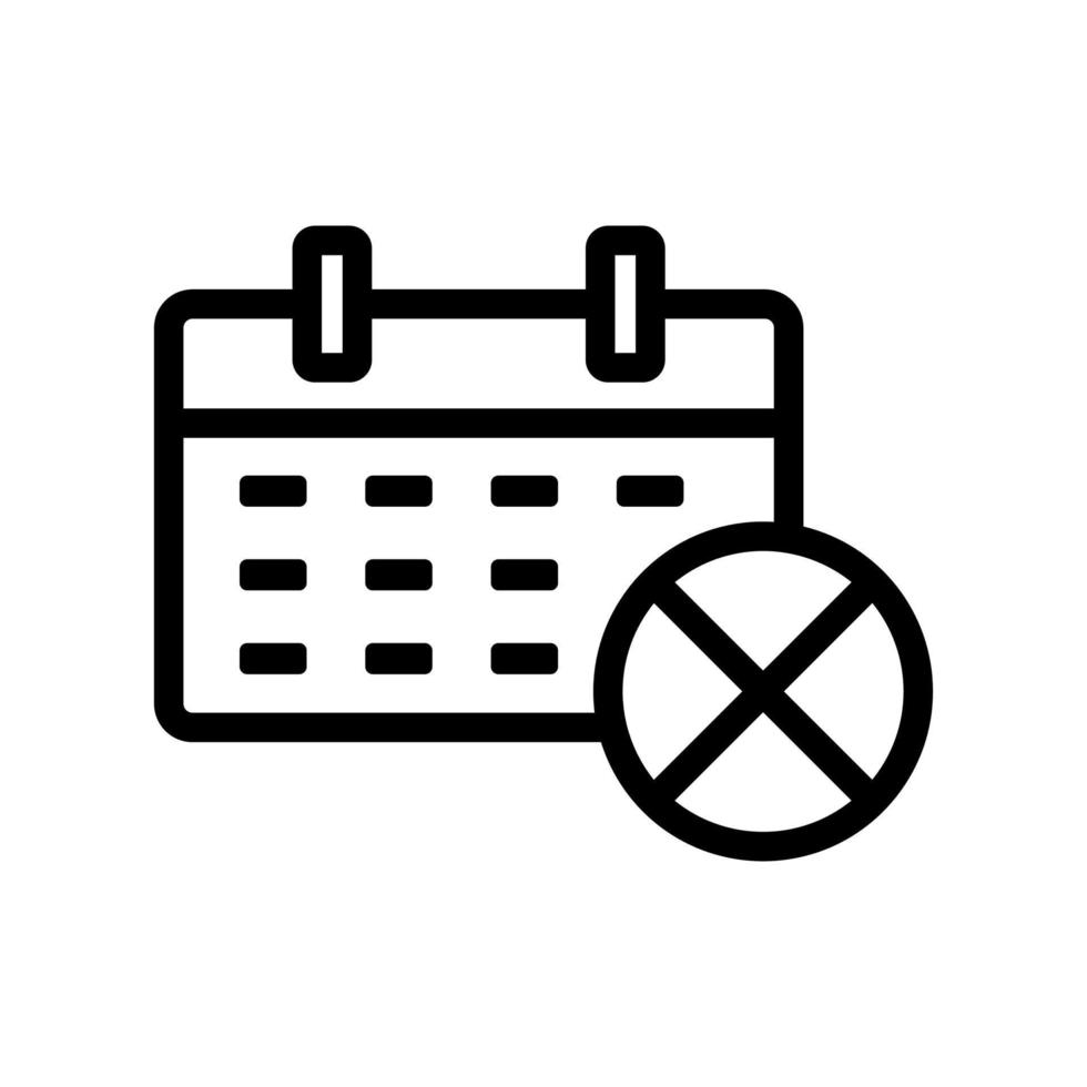 reminder icon vector. Isolated contour symbol illustration vector
