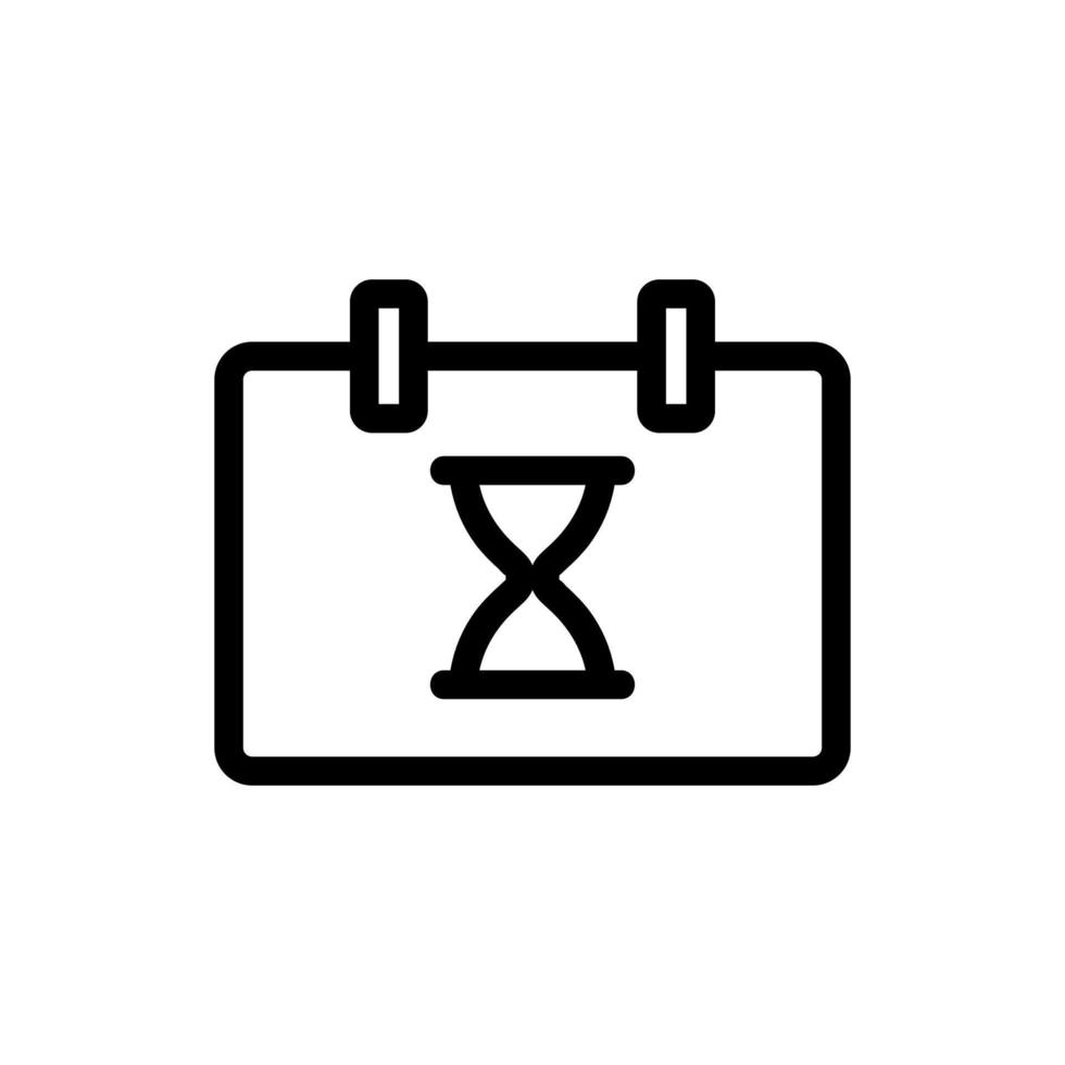reminder icon vector. Isolated contour symbol illustration vector
