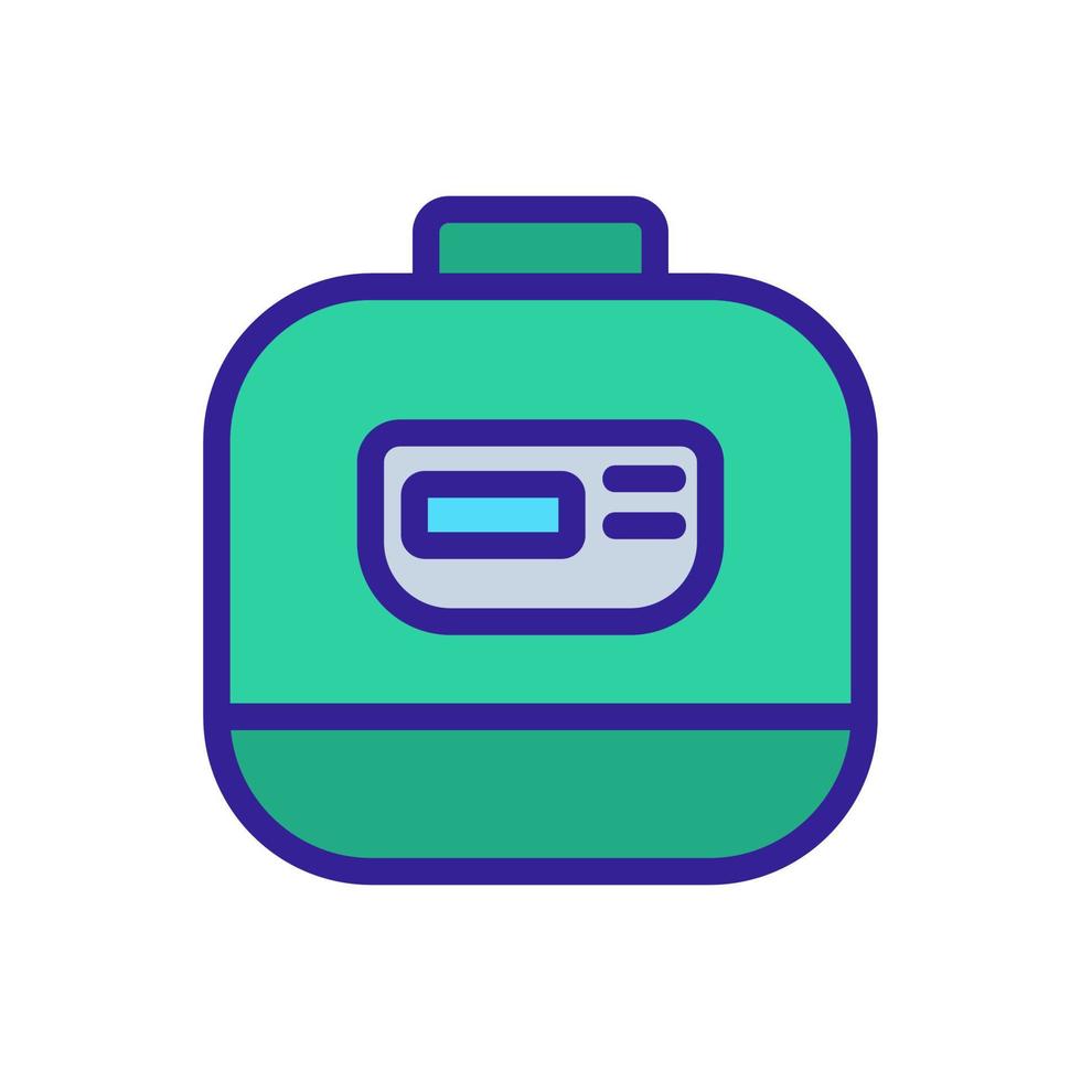 multicooker with indicator icon vector outline illustration