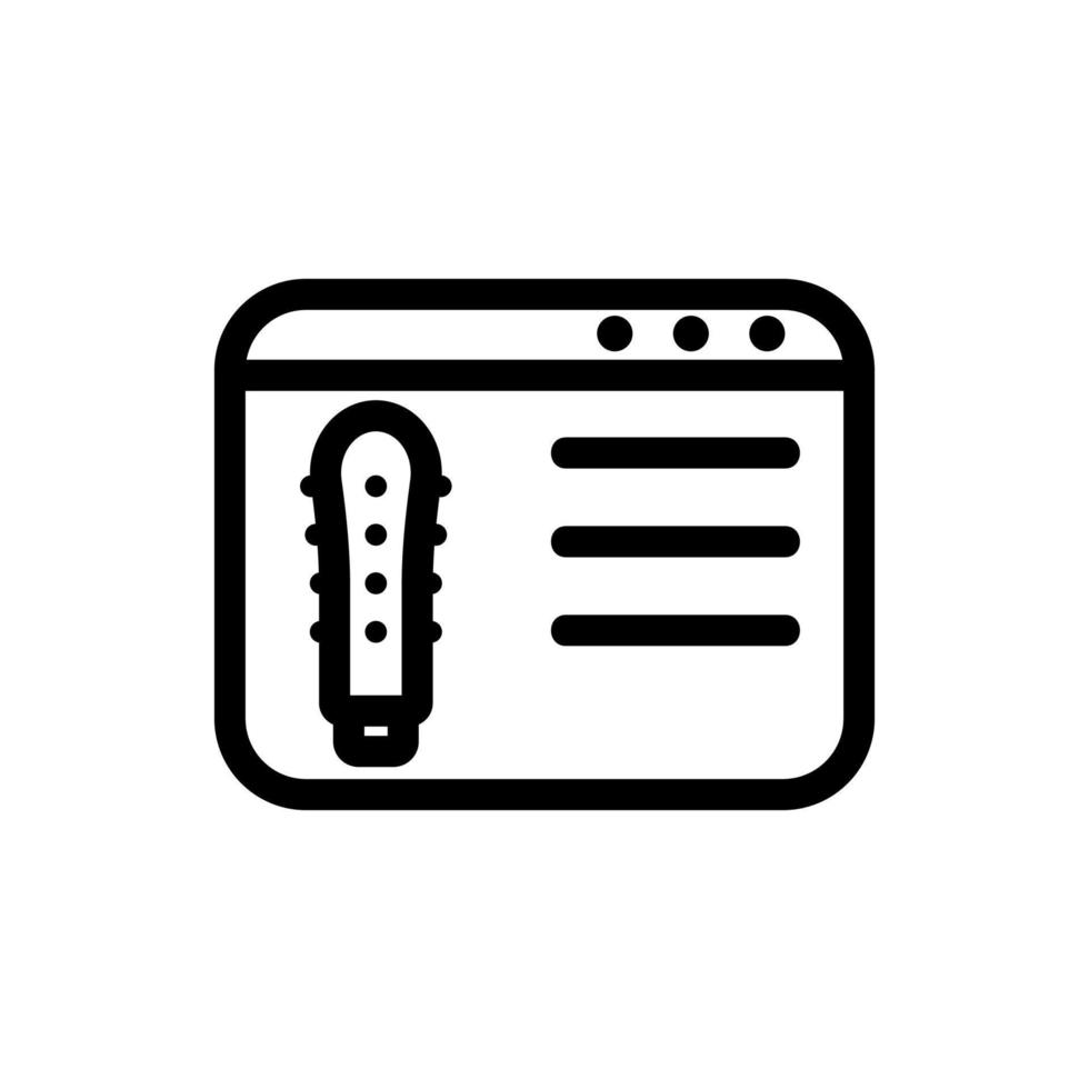 online shopping icon vector. Isolated contour symbol illustration vector