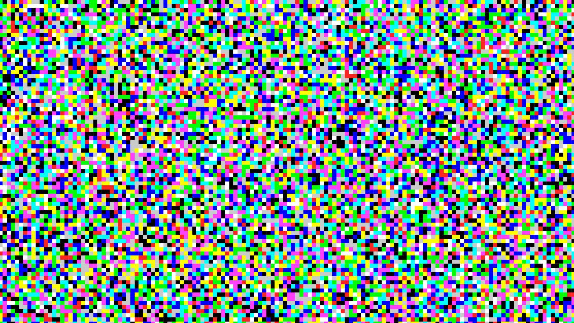 vector de fondo de pantalla de píxeles. pantalla de píxeles lcd de señal de ruido. vista rota