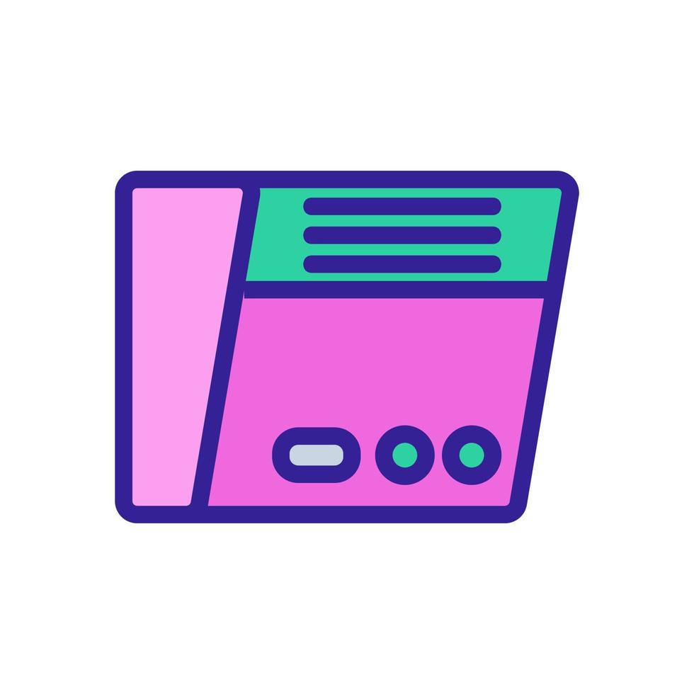 intercom security gadget icon vector outline illustration