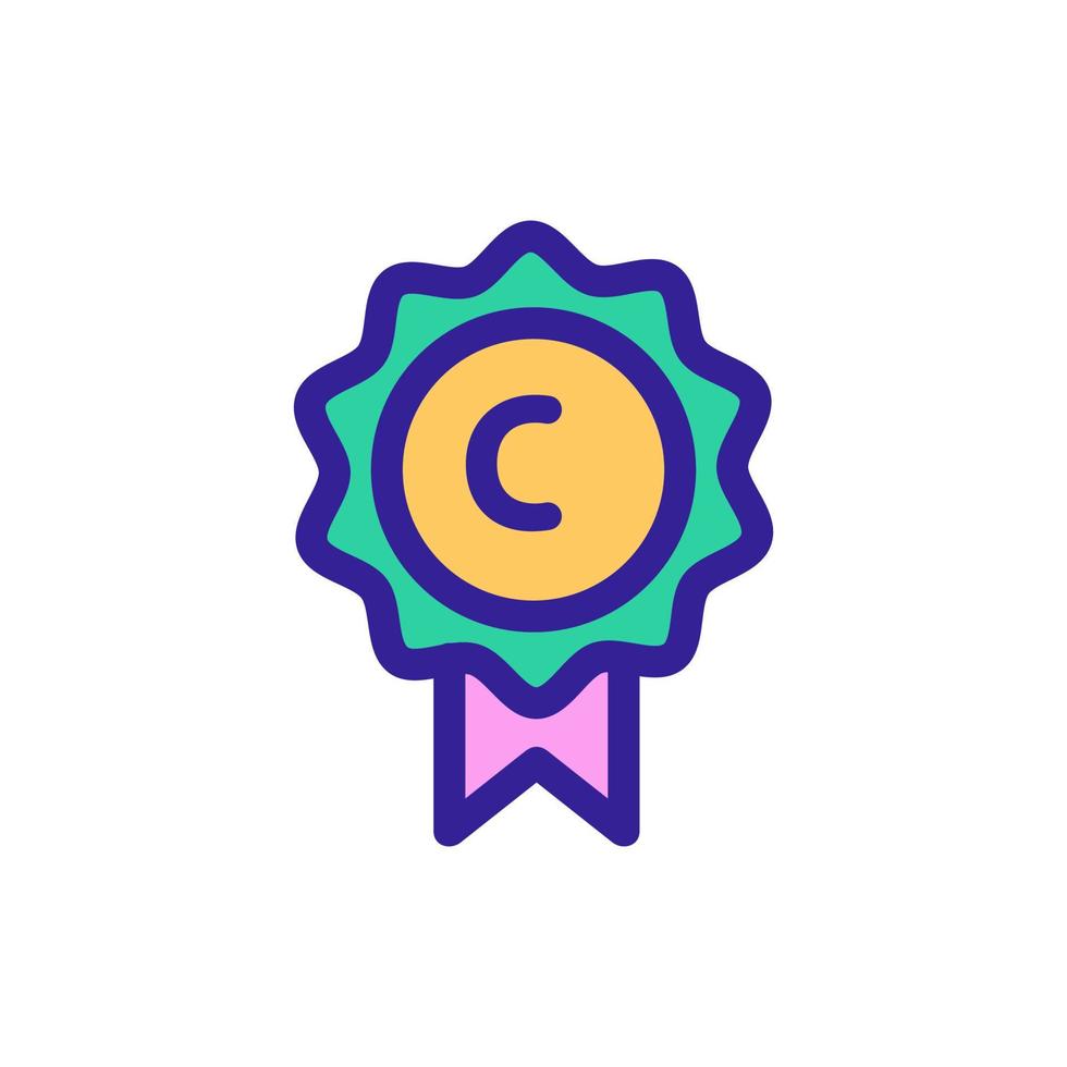 intellectual property icon vector. Isolated contour symbol illustration vector