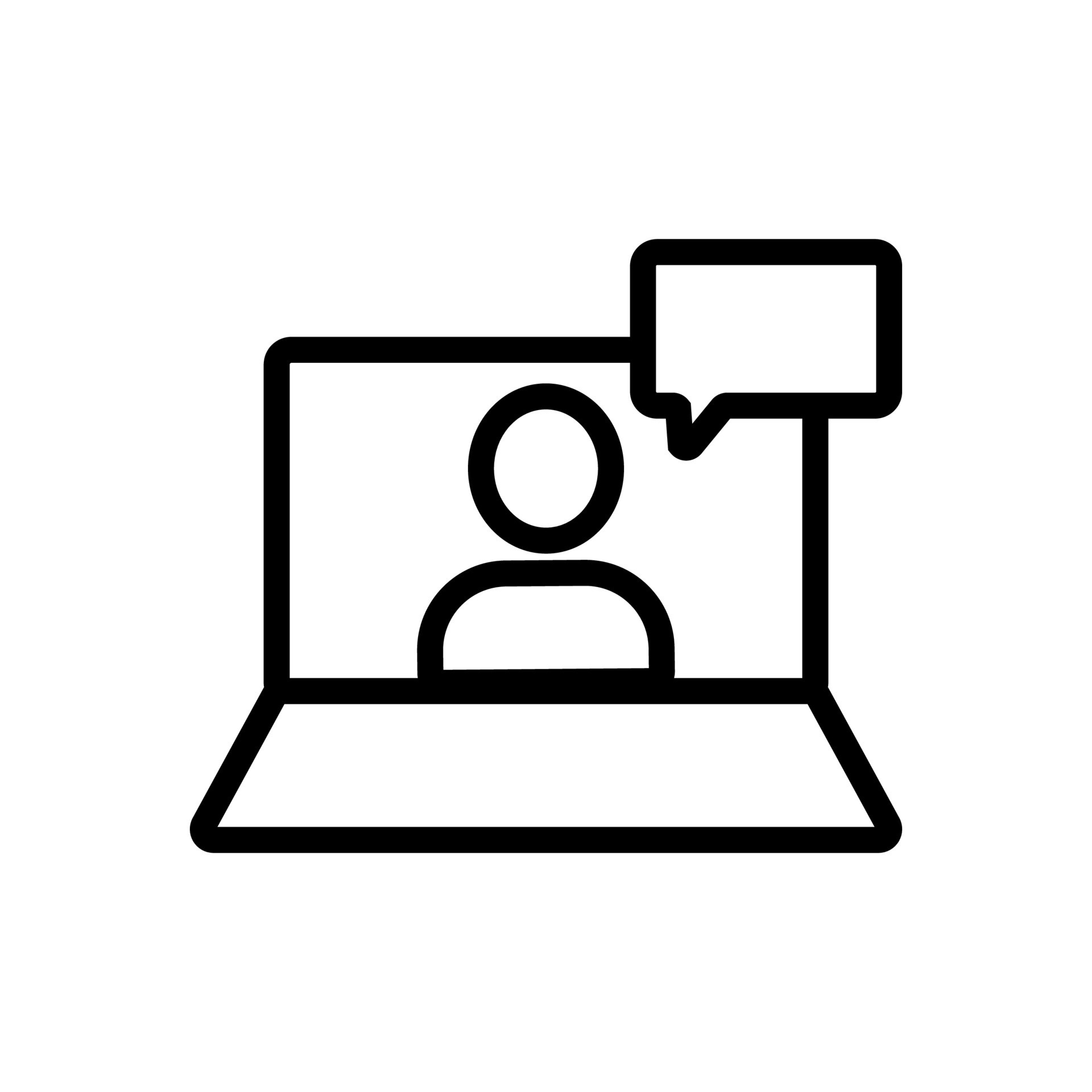 Business correspondence icon vector. Isolated contour symbol