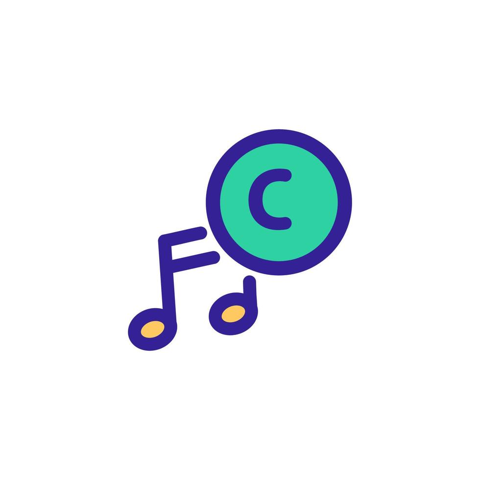 intellectual property icon vector. Isolated contour symbol illustration vector
