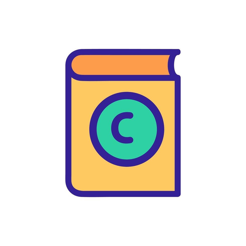 intellectual property icon vector. Isolated contour symbol illustration vector