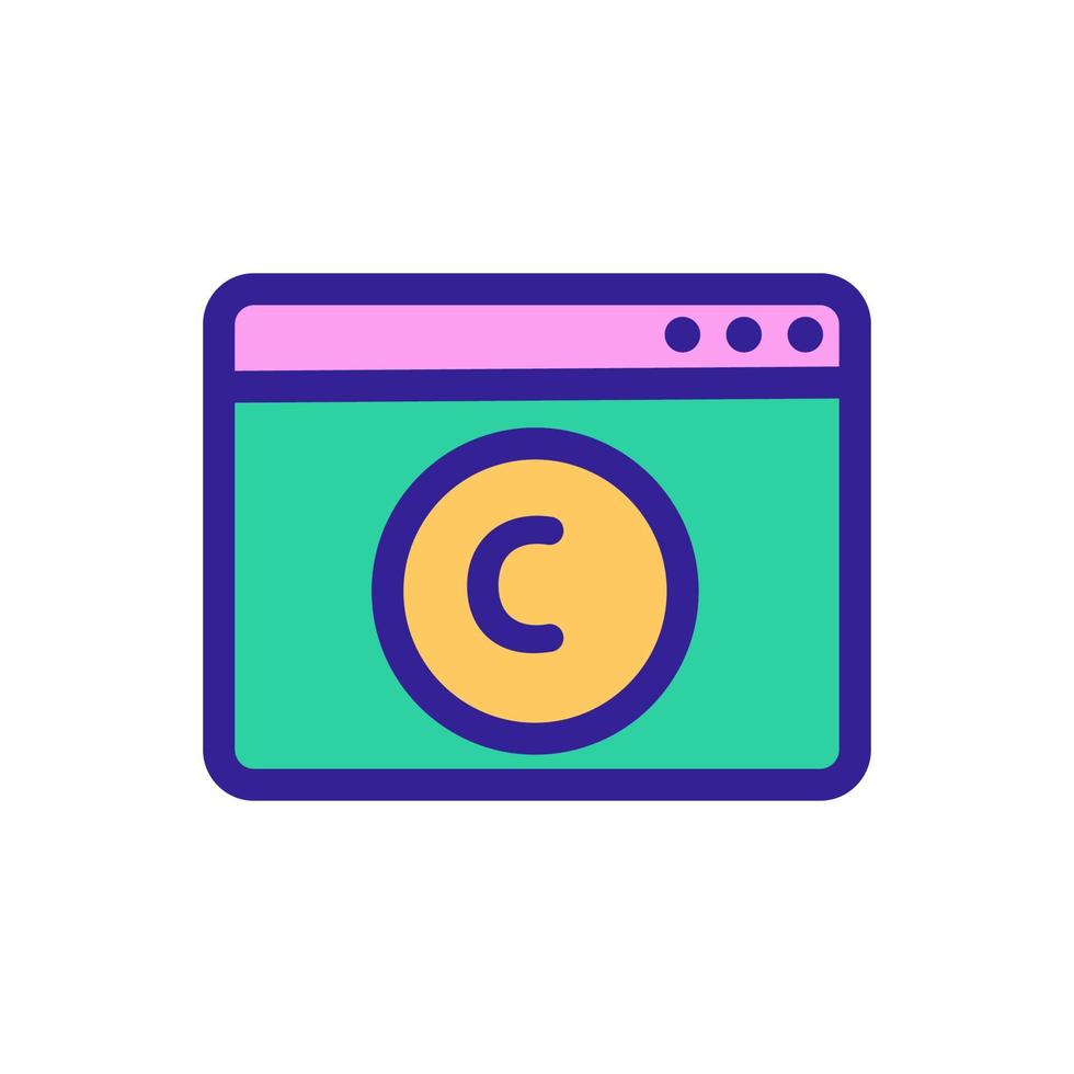 intellectual property icon vector. Isolated contour symbol illustration vector