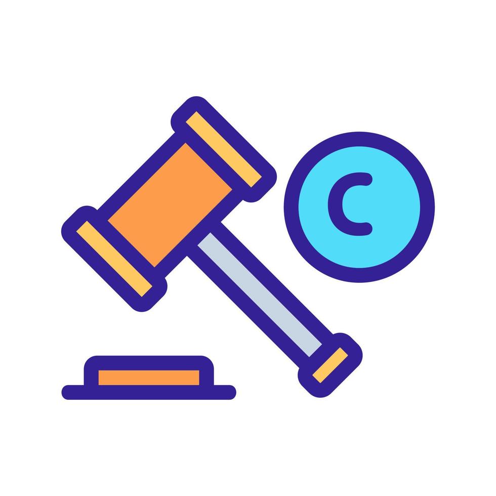 intellectual property icon vector. Isolated contour symbol illustration vector