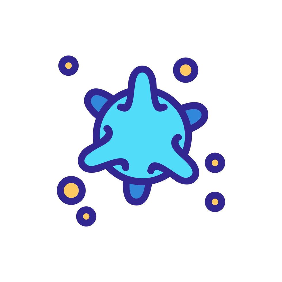 bacteria virus icon vector outline illustration
