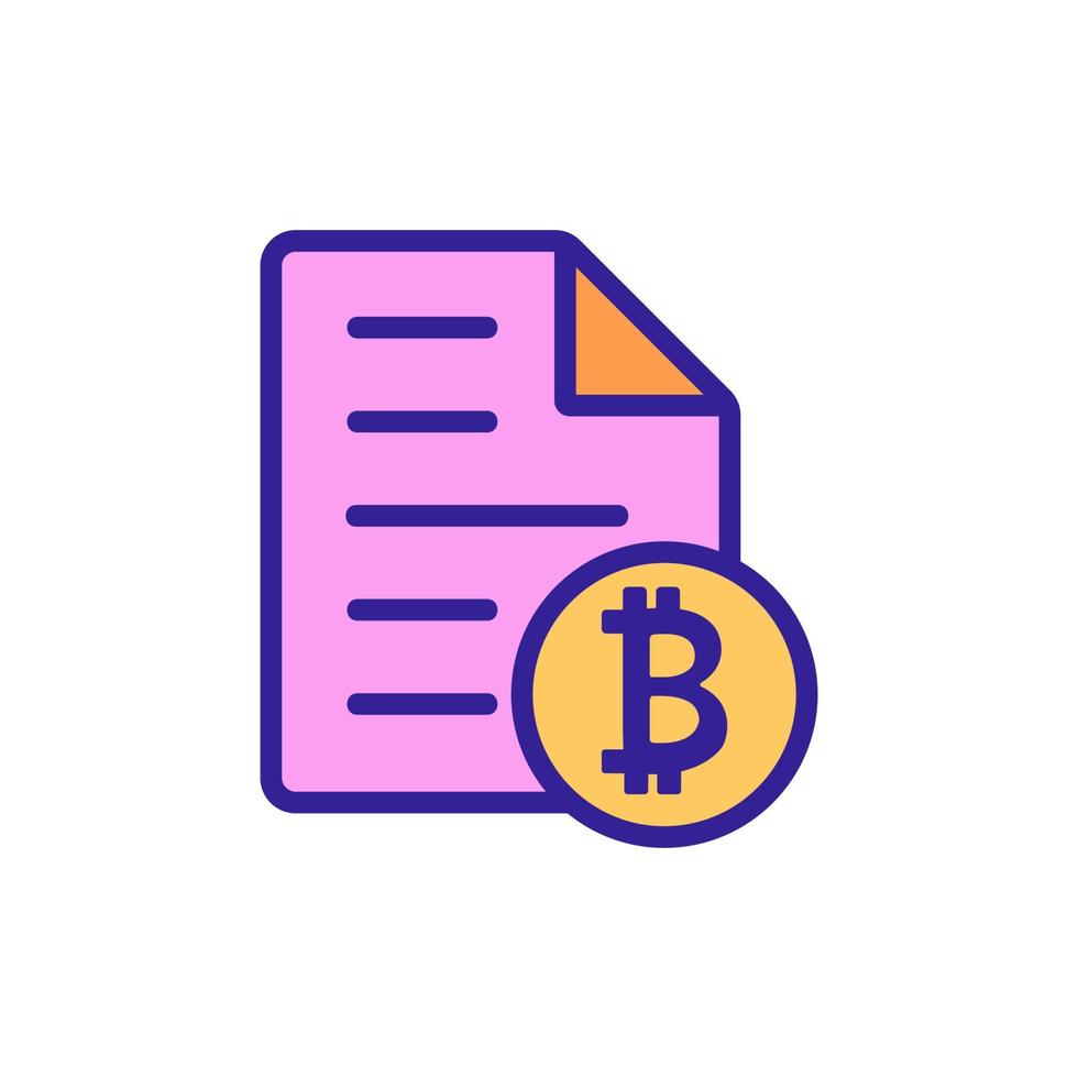 The rise of bitcoin icon vector. Isolated contour symbol illustration vector