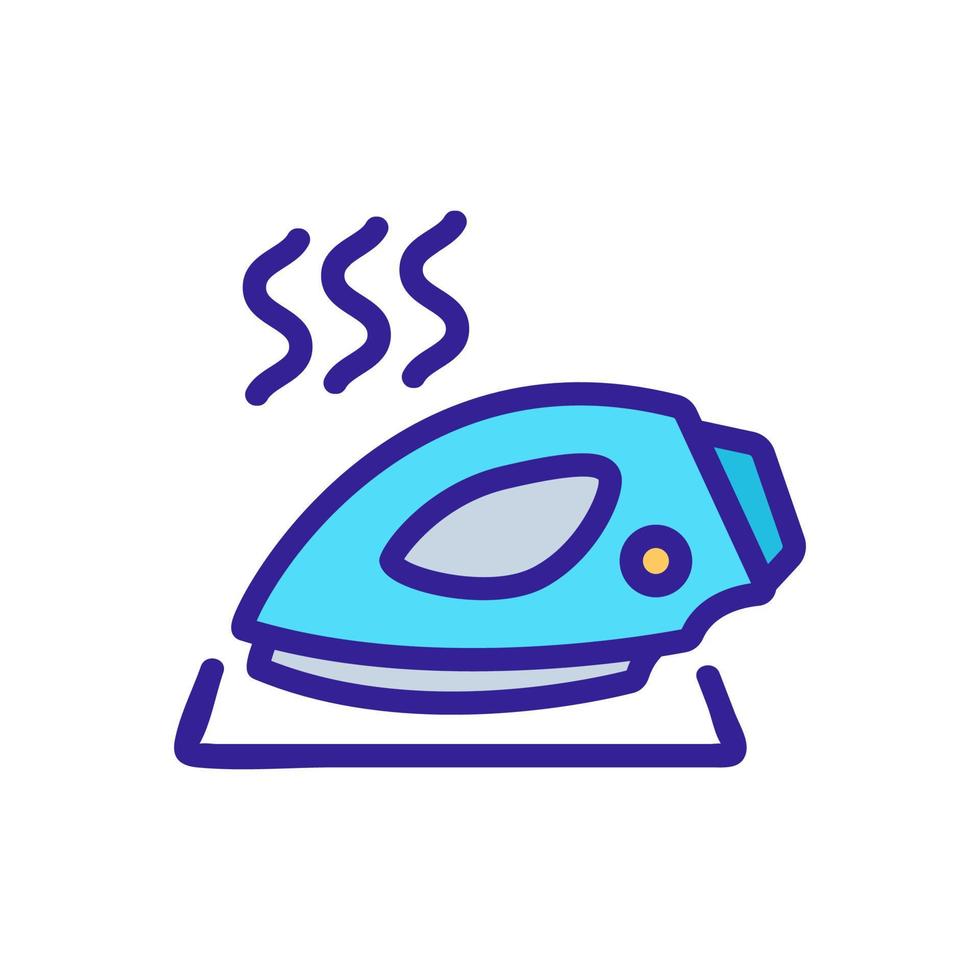 forget to turn off iron icon vector outline illustration