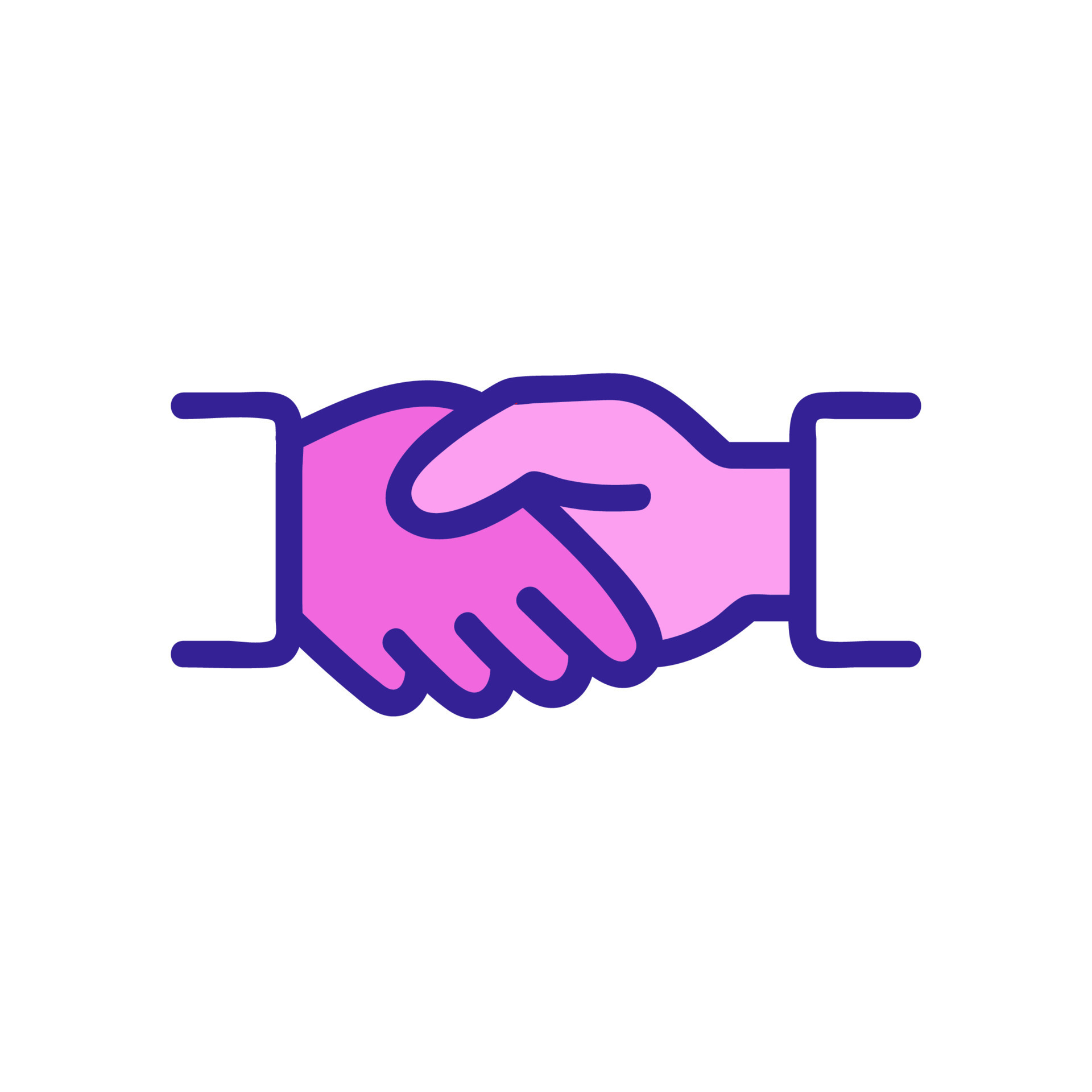 Premium Vector  Handshake emoji gesture vector isolated icon illustration.  handshake gesture icon. all skin tones