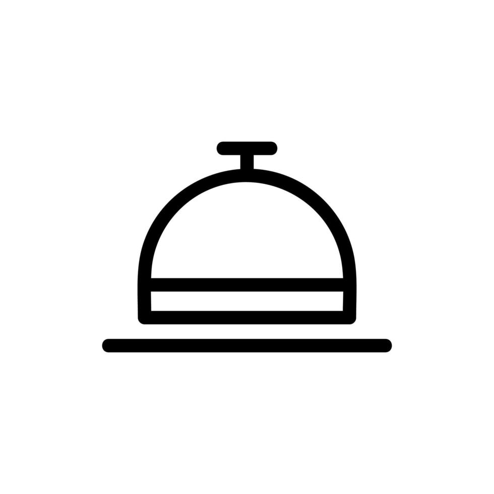 servir platos icono vector. ilustración de símbolo de contorno aislado vector