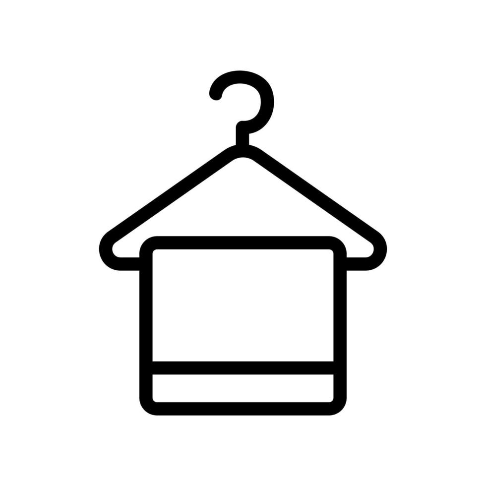 una percha de ropa es un icono de vector. ilustración de símbolo de contorno aislado vector
