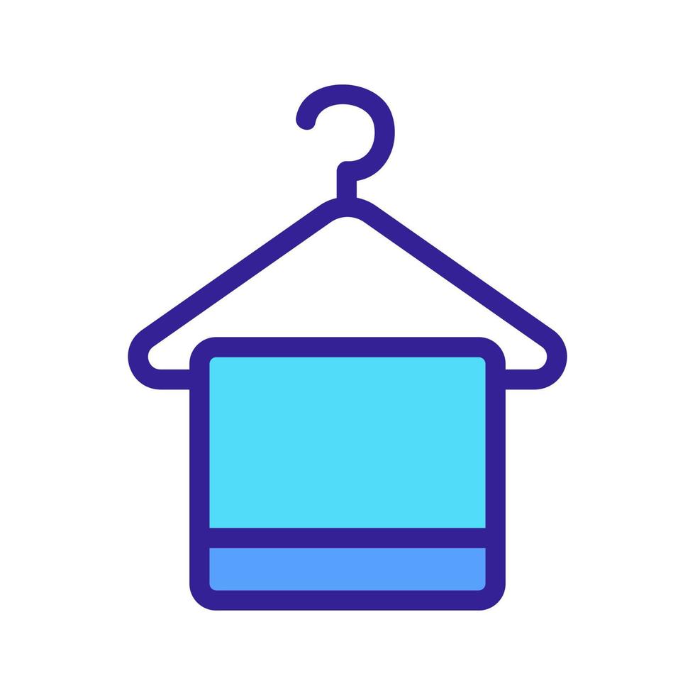 A clothing hanger is a vector icon. Isolated contour symbol illustration