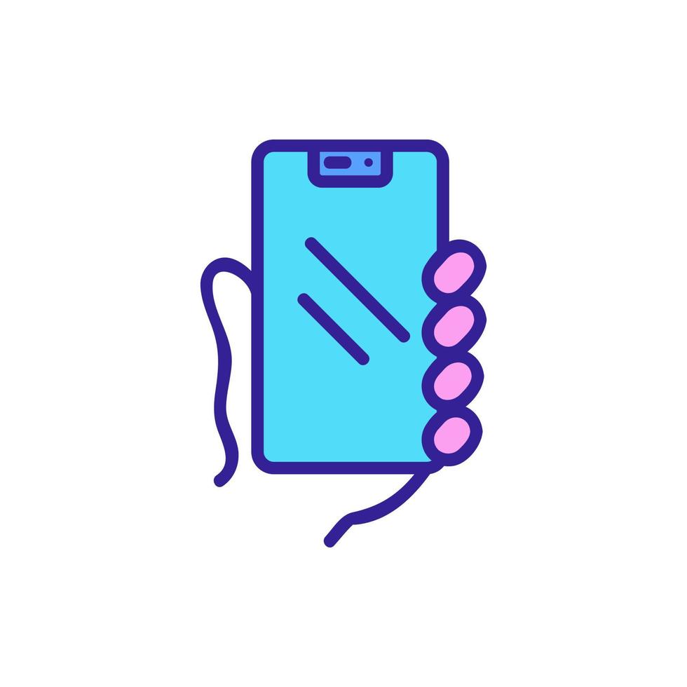 phone icon vector outline illustration