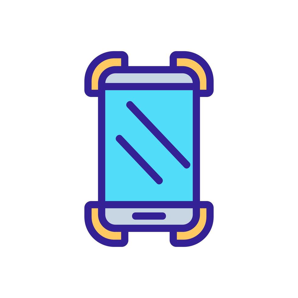 phone case for digital gadget icon vector outline illustration