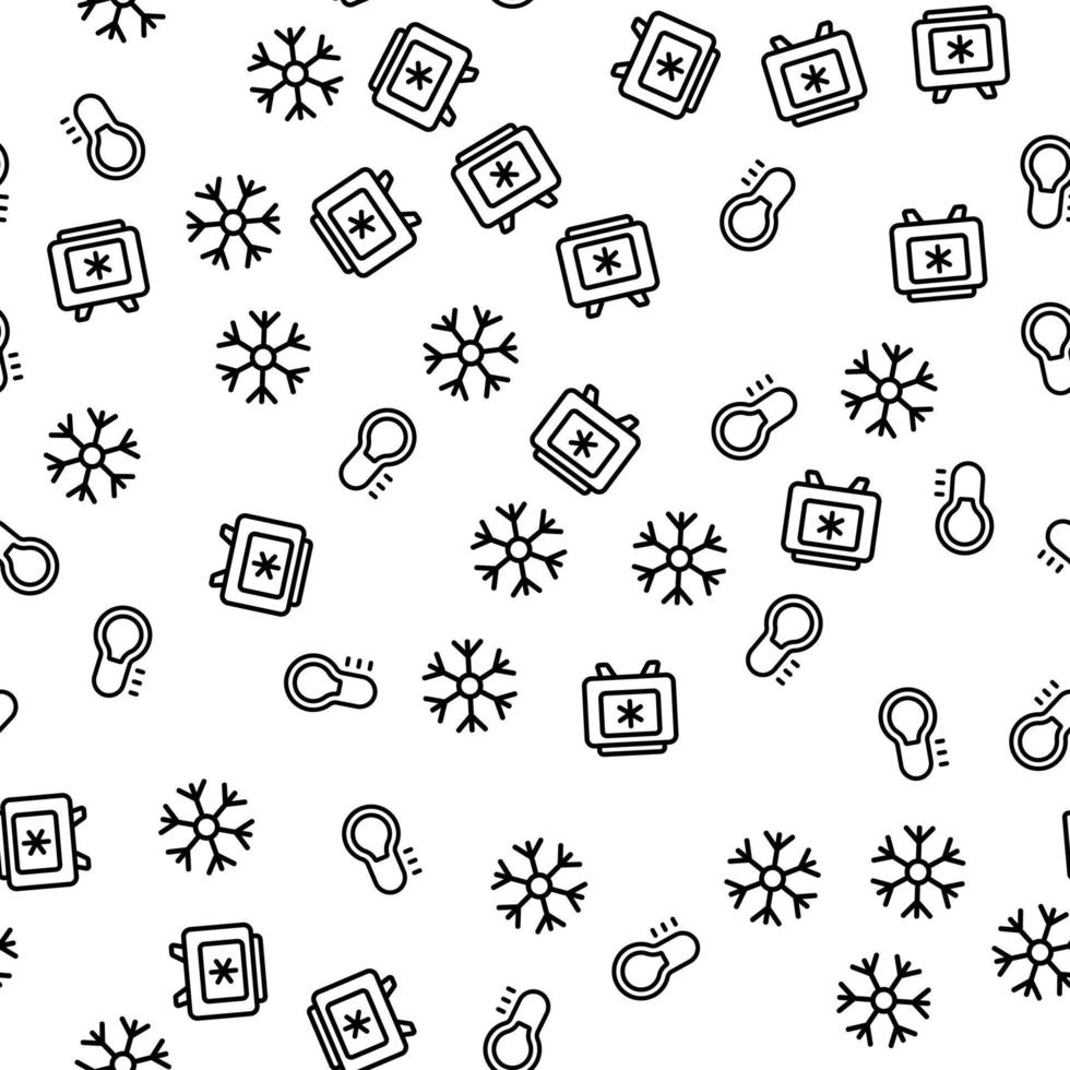 Refrigerator And Freezer Seamless Pattern Vector