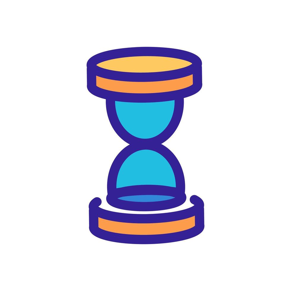 hourglass icon vector. Isolated contour symbol illustration vector