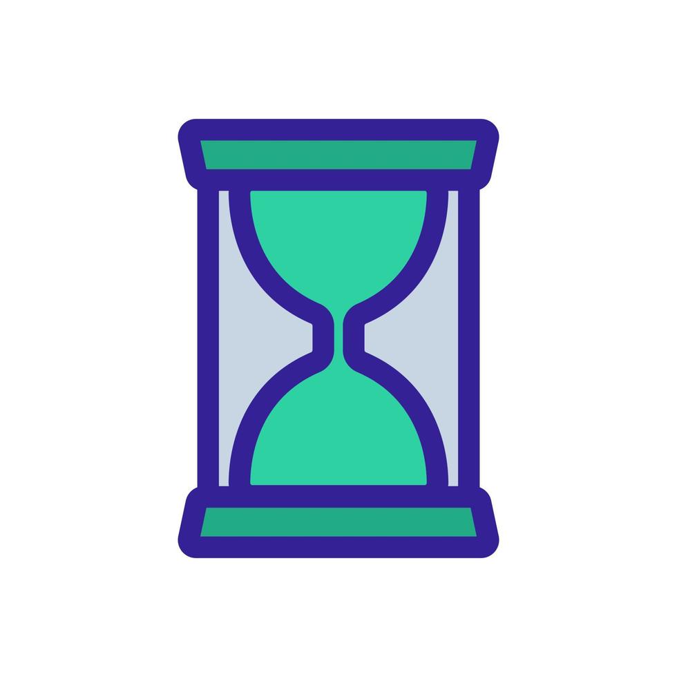 hourglass icon vector. Isolated contour symbol illustration vector