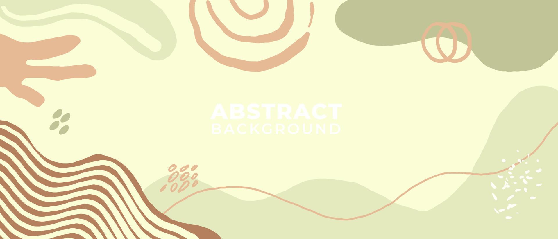 Minimalist and Modern Organic Abstract Geometric Shape Memphis Flat Background Design Vector Illustration