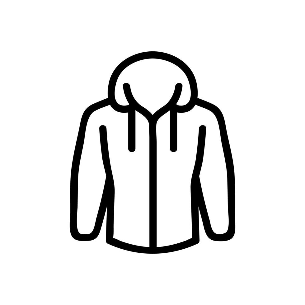hoodie icon vector. Isolated contour symbol illustration vector