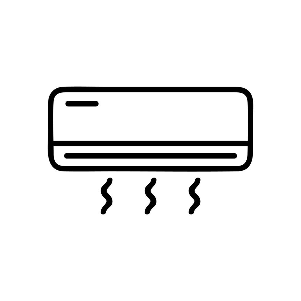 Air conditioner icon vector. Isolated contour symbol illustration vector