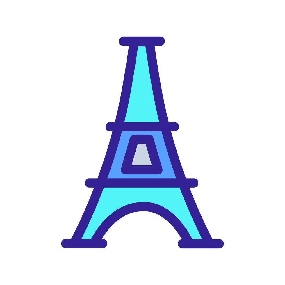 vector icono de París. ilustración de símbolo de contorno aislado