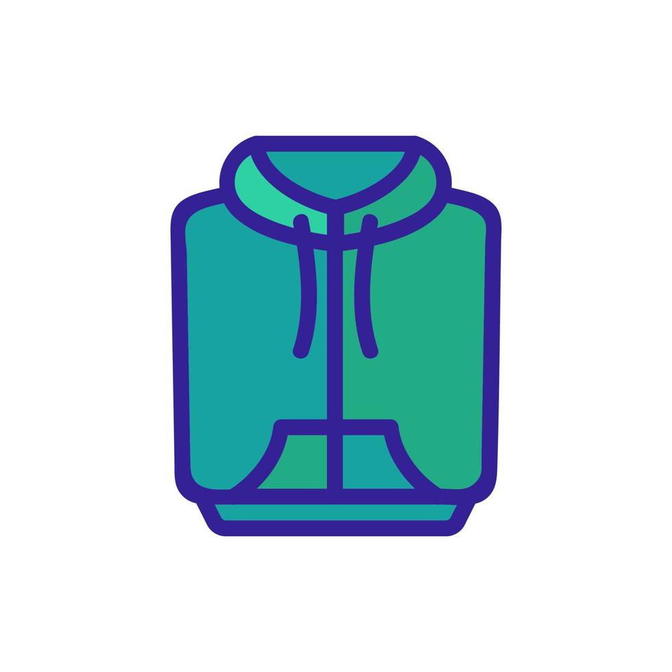 hoodie icon vector. Isolated contour symbol illustration vector