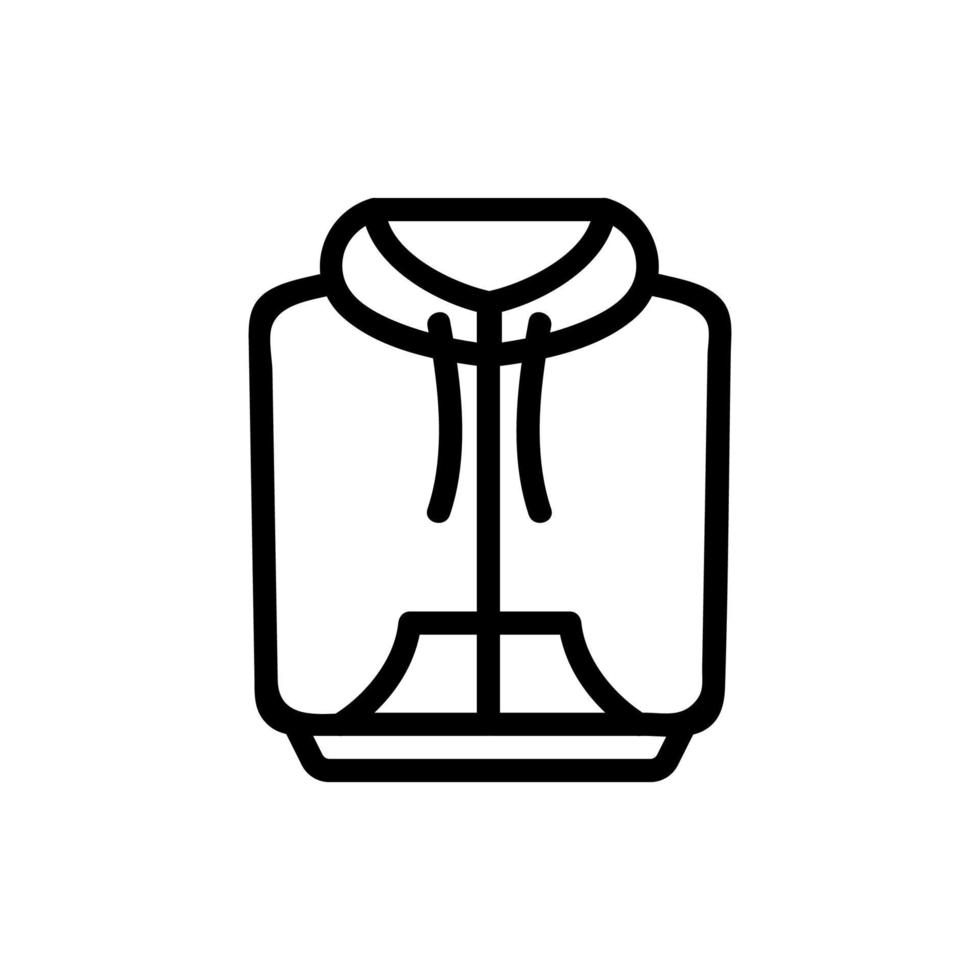 hoodie icon vector. Isolated contour symbol illustration vector