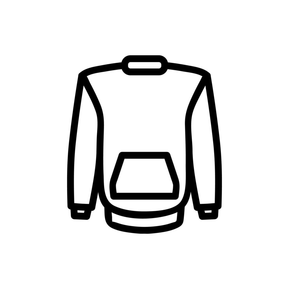 sweater icon vector. Isolated contour symbol illustration vector