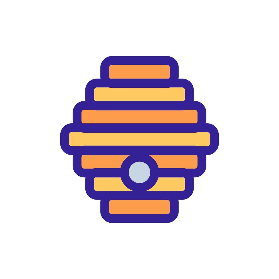 Honey hive icon vector. Isolated contour symbol illustration vector