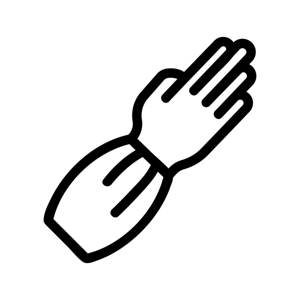 Honey glove icon vector. Isolated contour symbol illustration vector