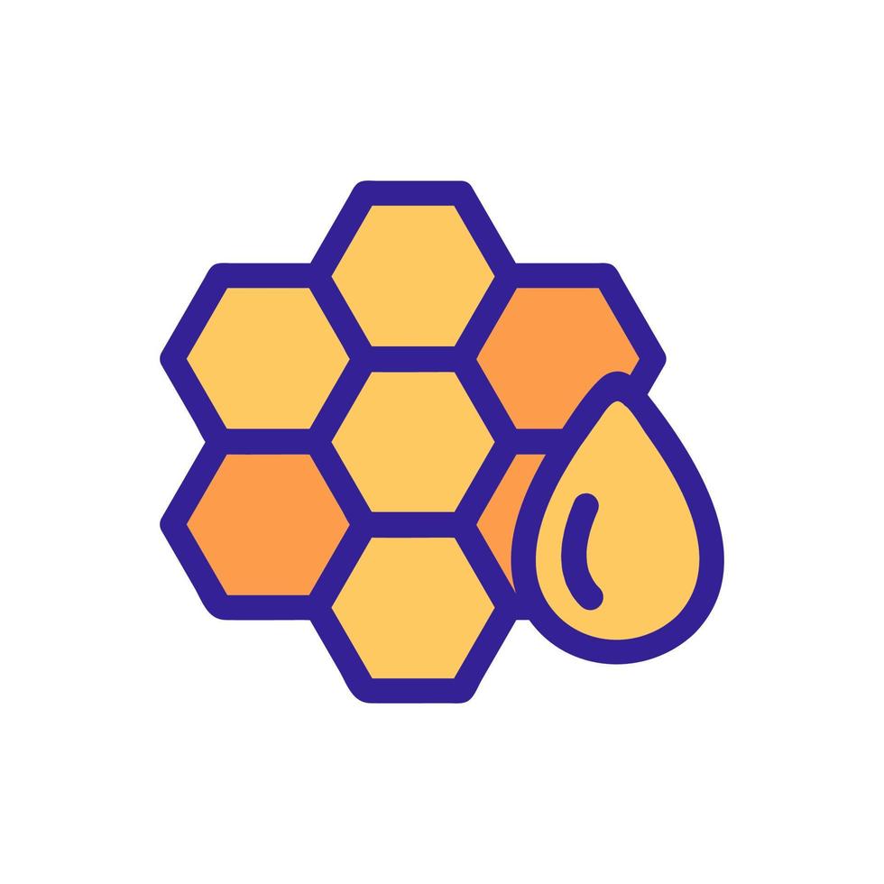 Honey is a honey icon vector. Isolated contour symbol illustration vector