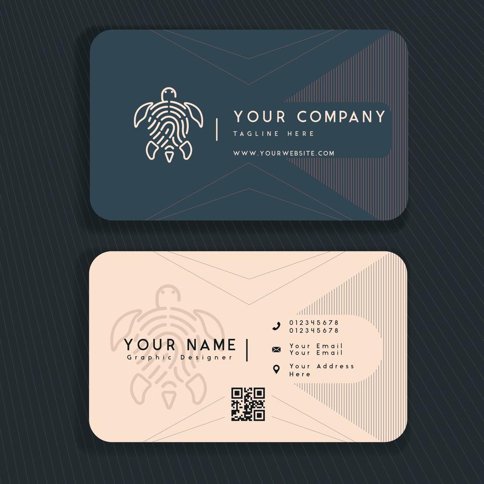 business card template design mockup vector