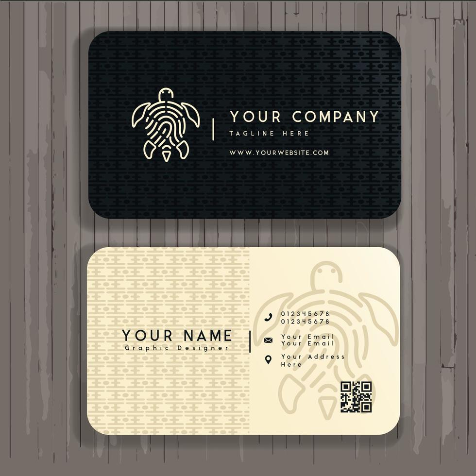 business card template design mockup vector