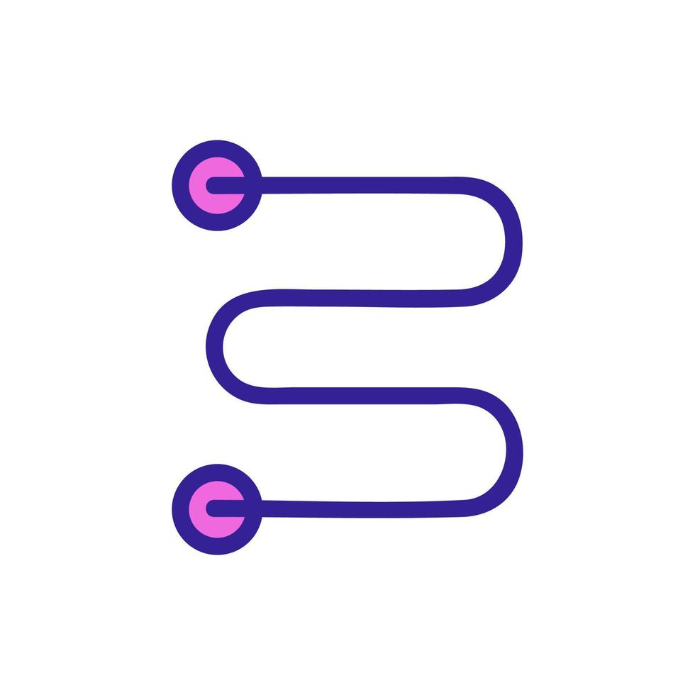 Electric convector vector icon. Isolated contour symbol illustration