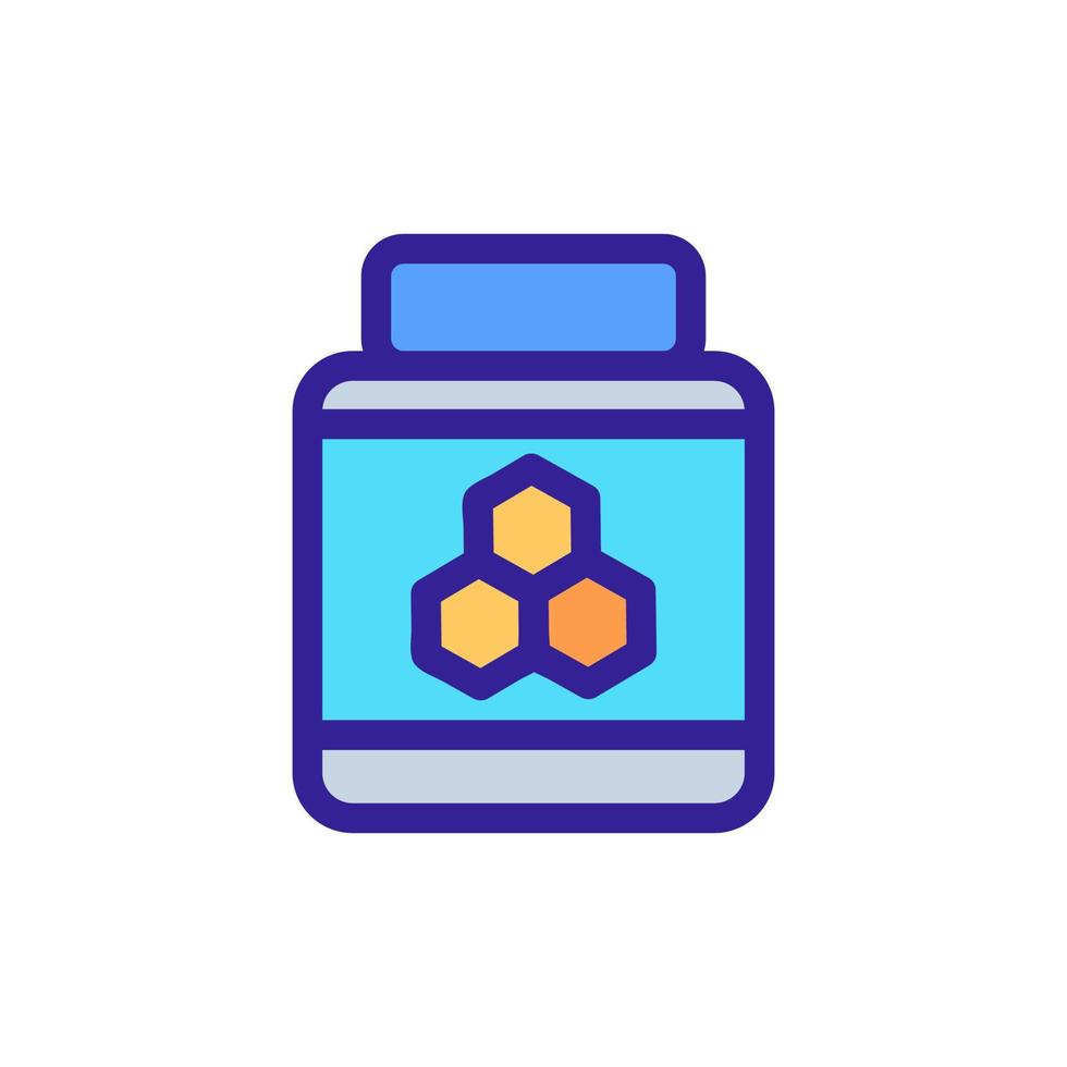 Honey icon vector. Isolated contour symbol illustration vector