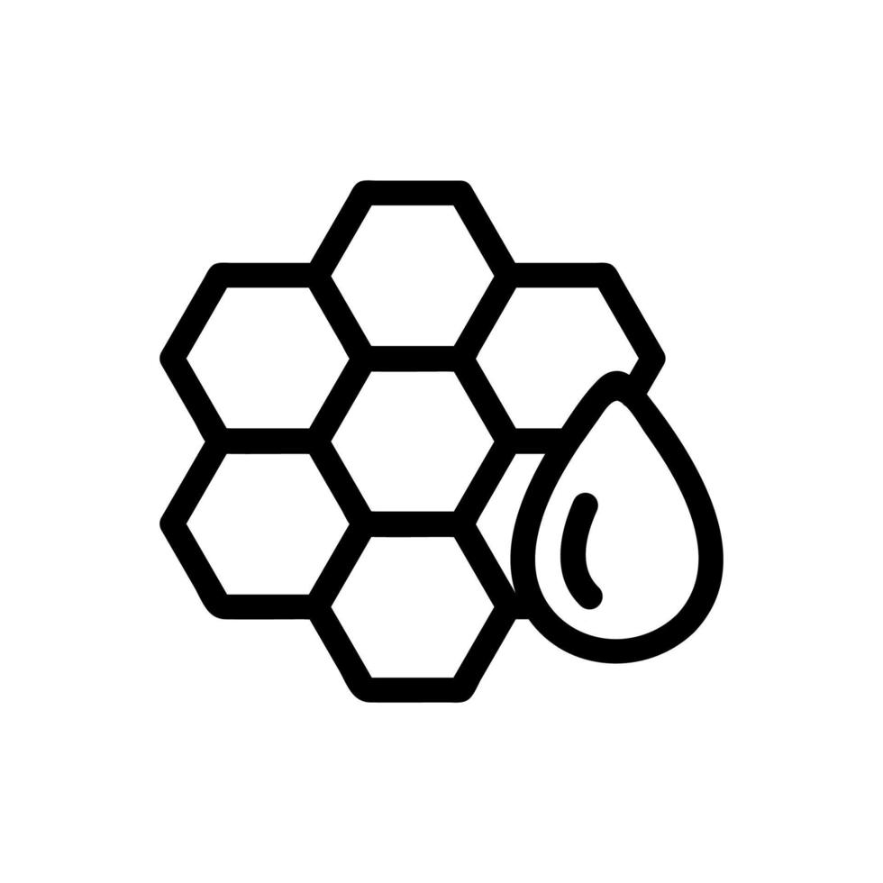 Honey is a honey icon vector. Isolated contour symbol illustration vector