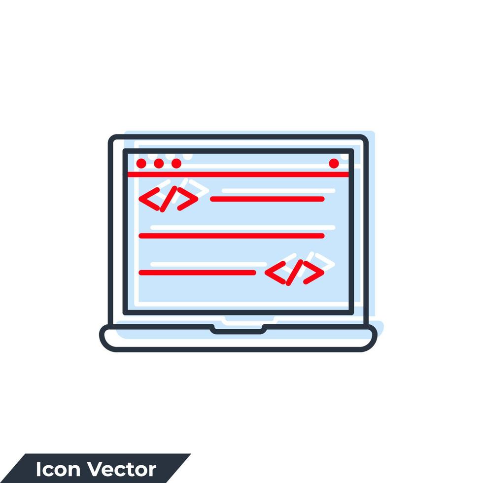  Development and site Configuration icon logo vector illustration