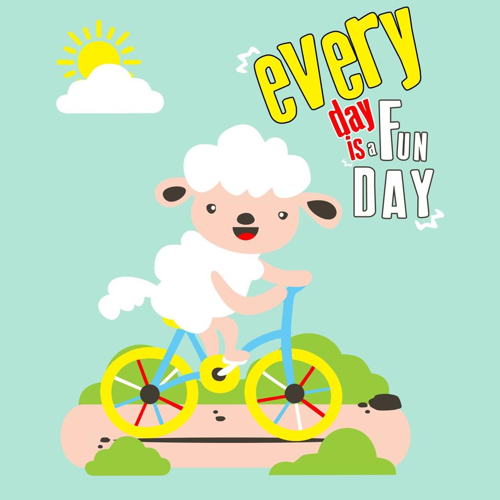 everyday is fun day vector