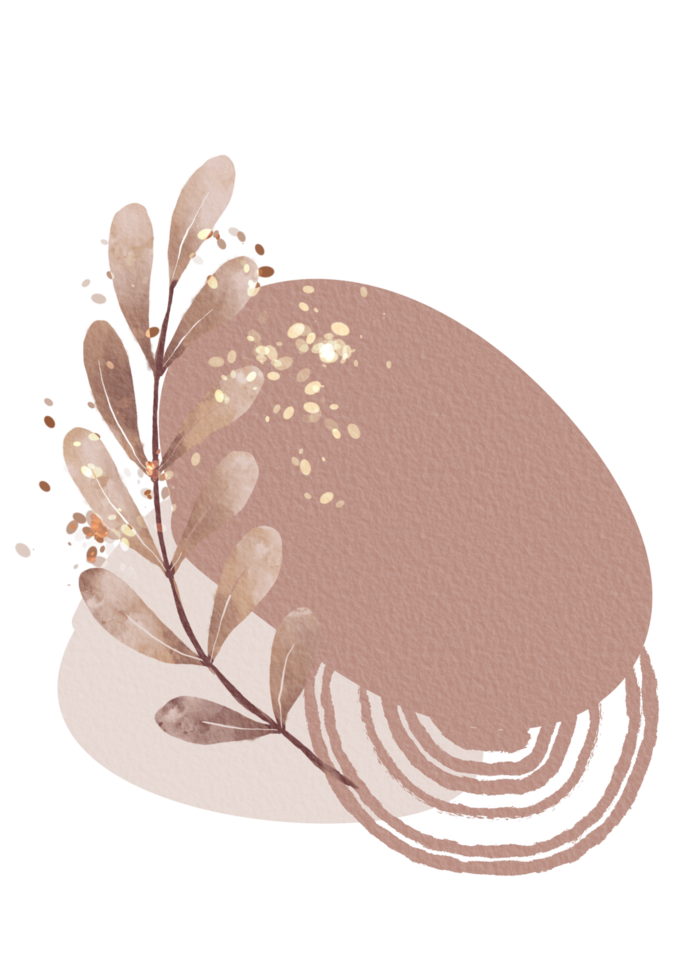 Botanical wall art background png