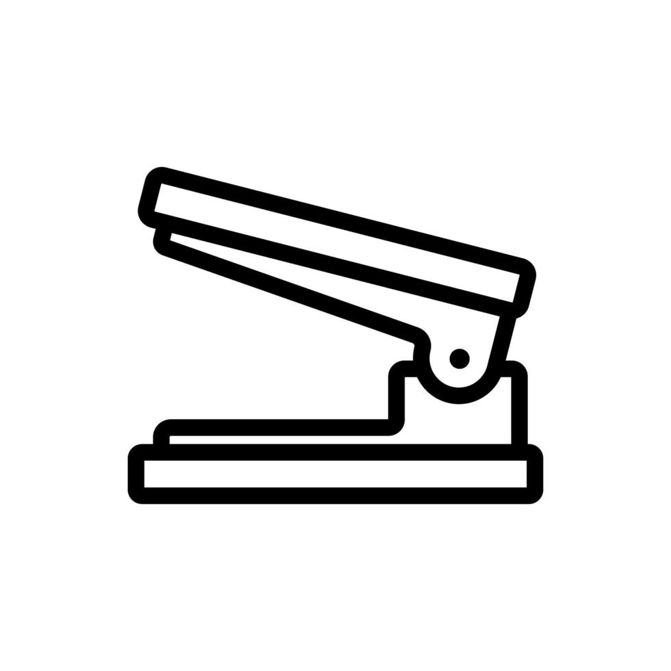 open hole punch icon vector outline illustration