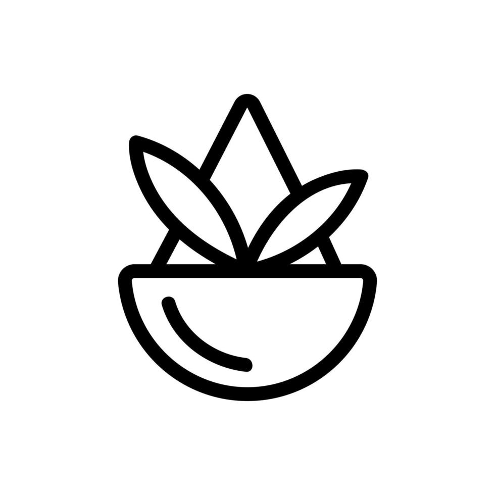 vector de icono de flor casera. ilustración de símbolo de contorno aislado