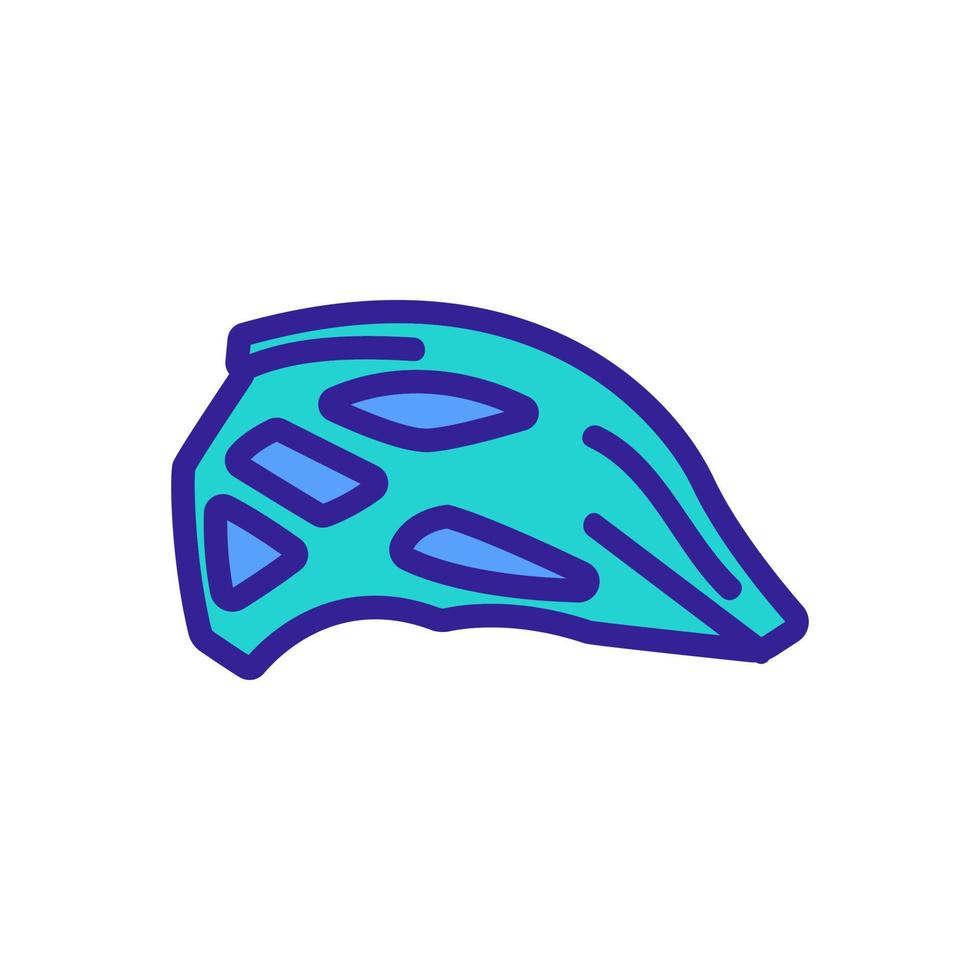 protective motocross racing helmet icon vector outline illustration