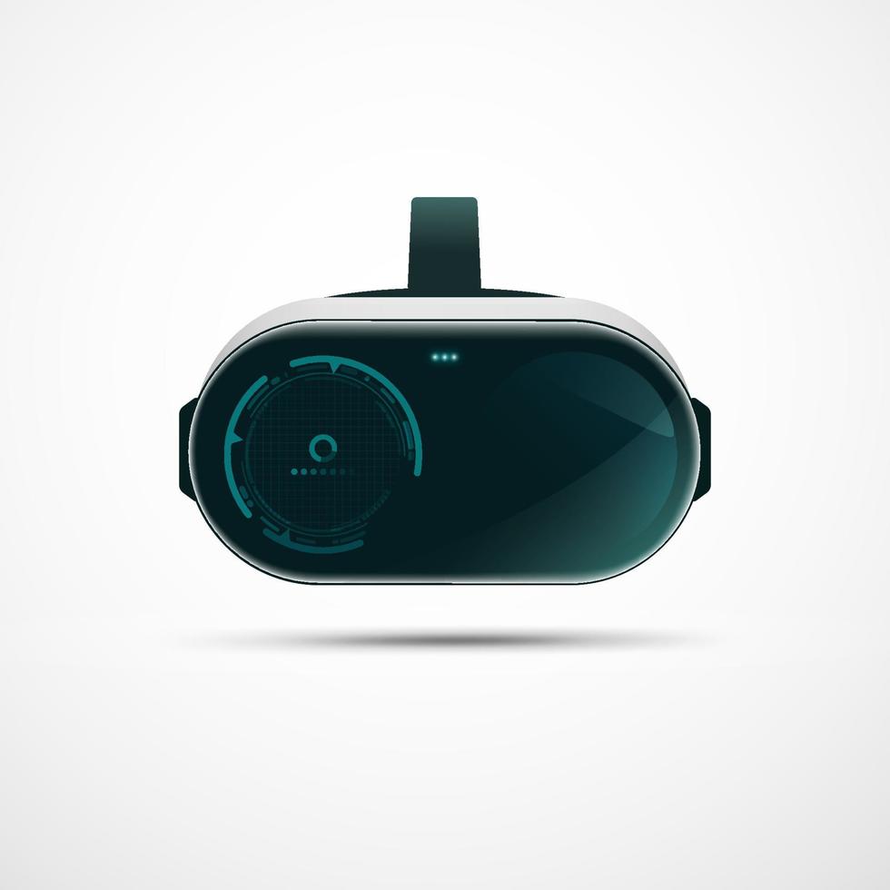 vr glasses object vector