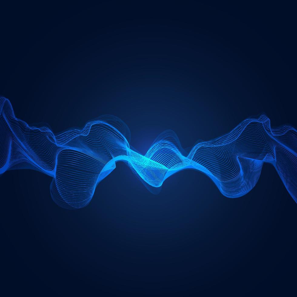 blue wave element vector