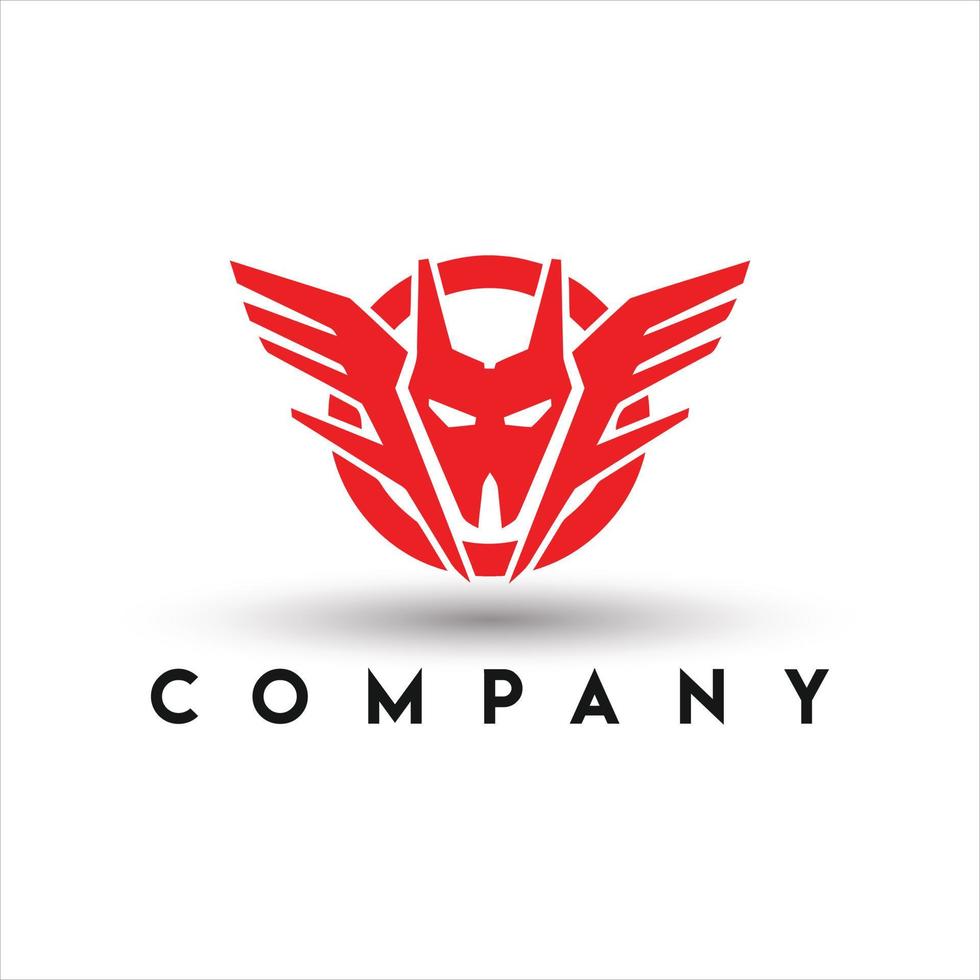 Wolf Wing Logo. Wolf Speed Logo vector