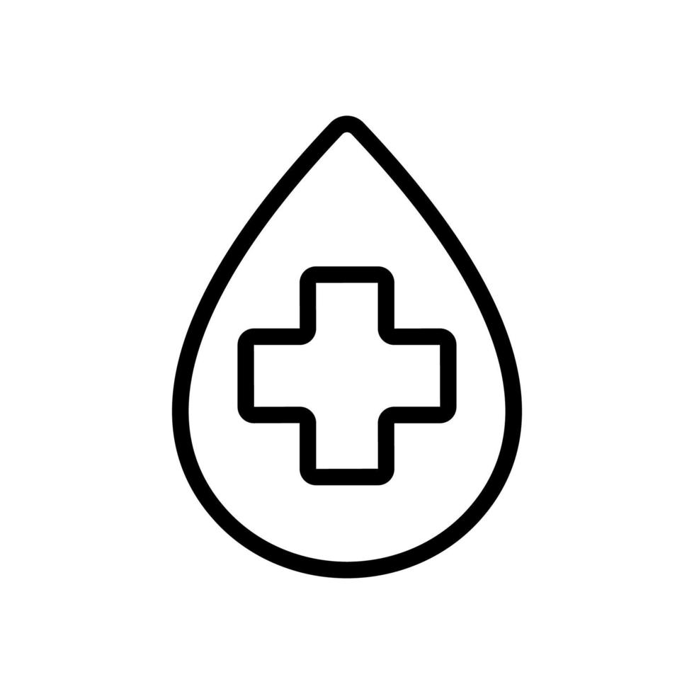 hospital blood icon vector. Isolated contour symbol illustration vector