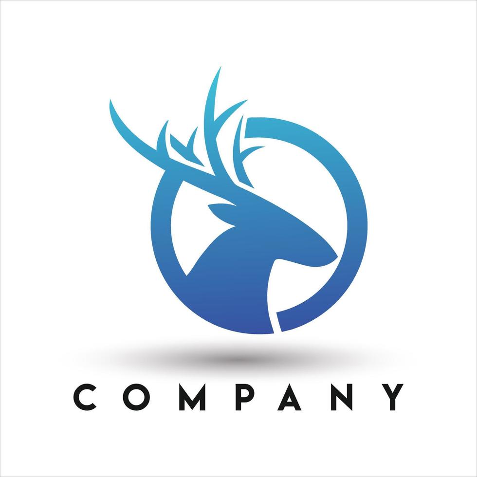 Deer Face Logo. Hunting Logo vector